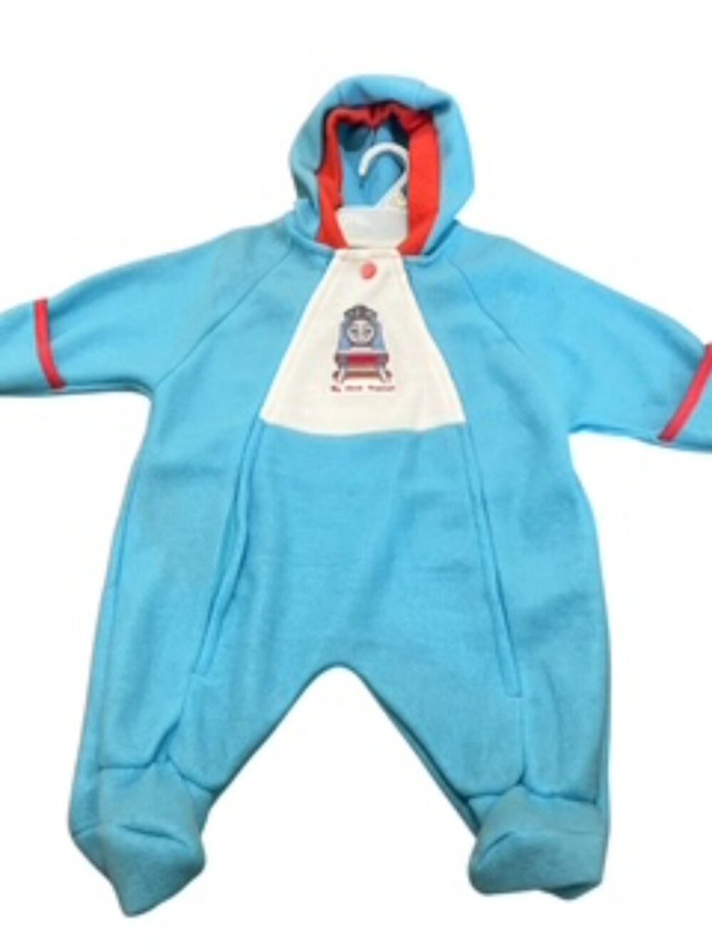 NEW Thomas the Tank Engine Baby Boy 6 to 9 months Blue Fleece Snowsuit